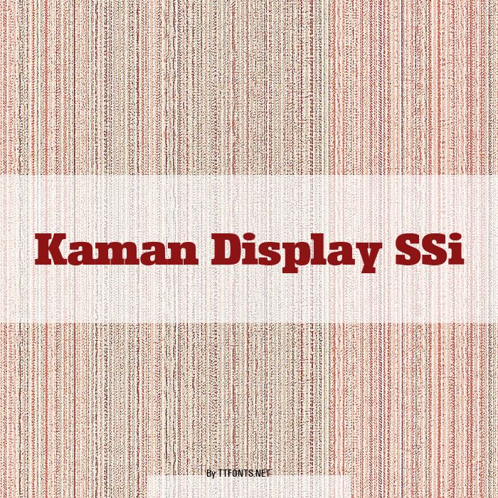Kaman Display SSi example